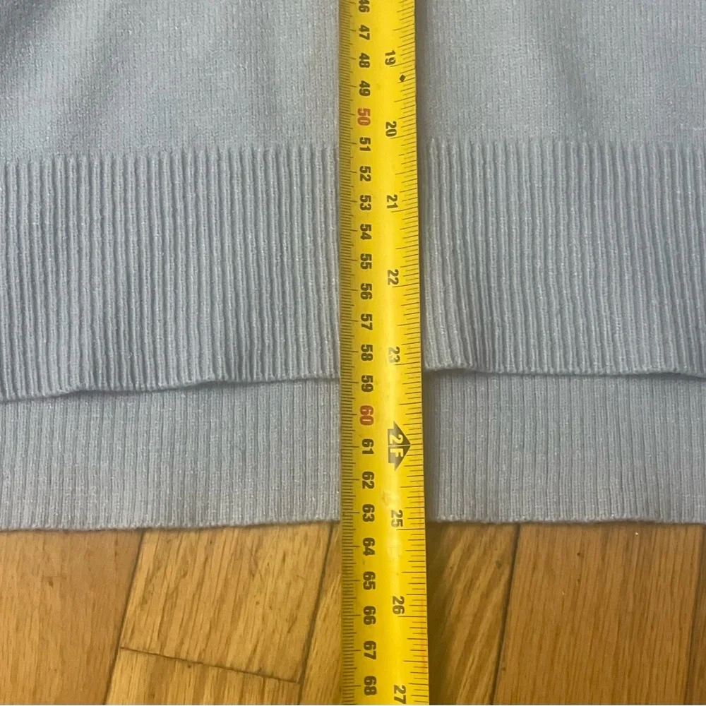 NWT Light Blue V-Neck Collared Sweater - Picture 9 of 9